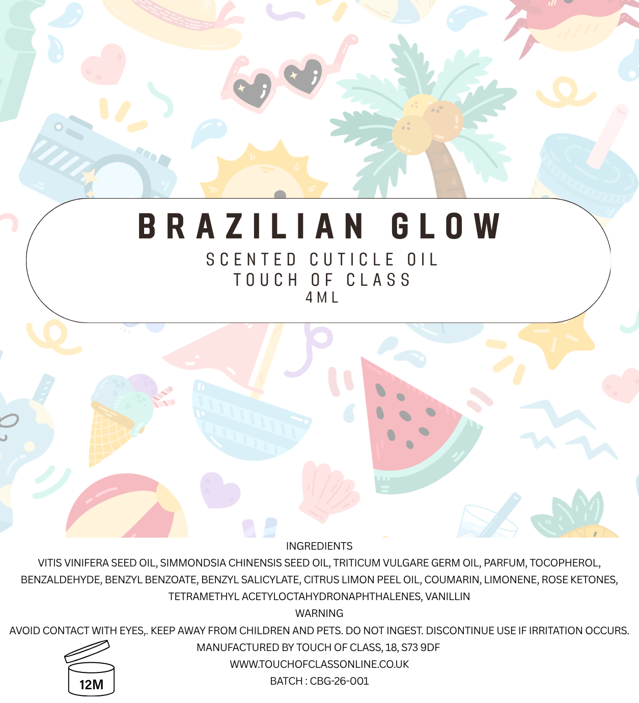 Brazilian Glow Cuticle Oil Pen | Pistachio, Salted Caramel & Vanilla