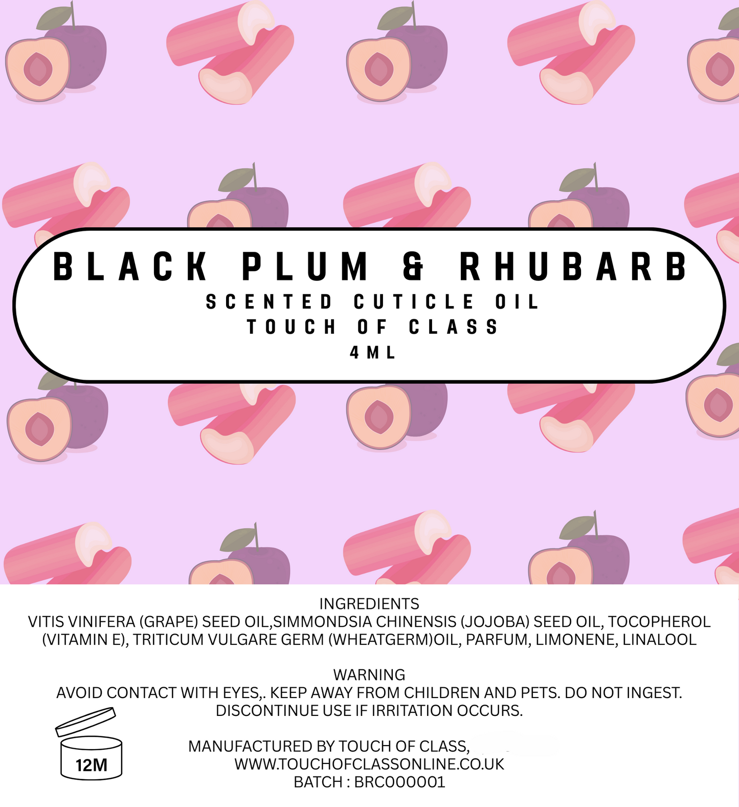 Black Plum & Rhubarb | Cuticle Oil
