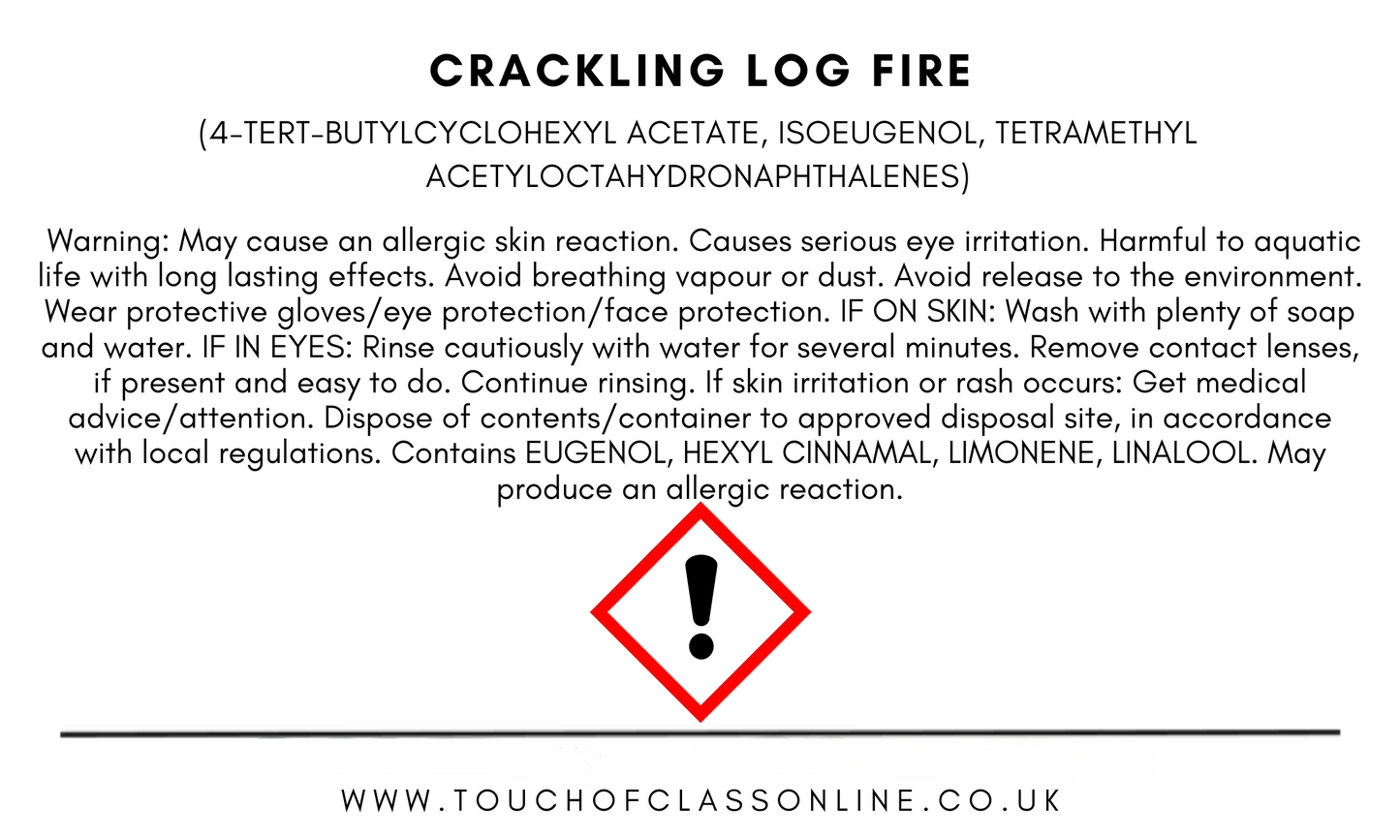 Crackling Log Fire | Wax Melt | Snap Bar