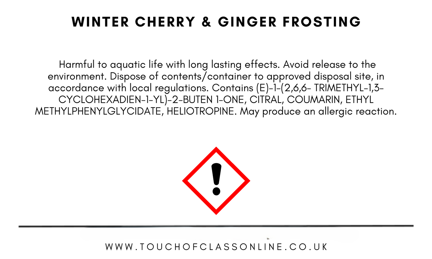 Winter Cherry & Ginger| Wax Melt | Snap Bar | Christmas Edition