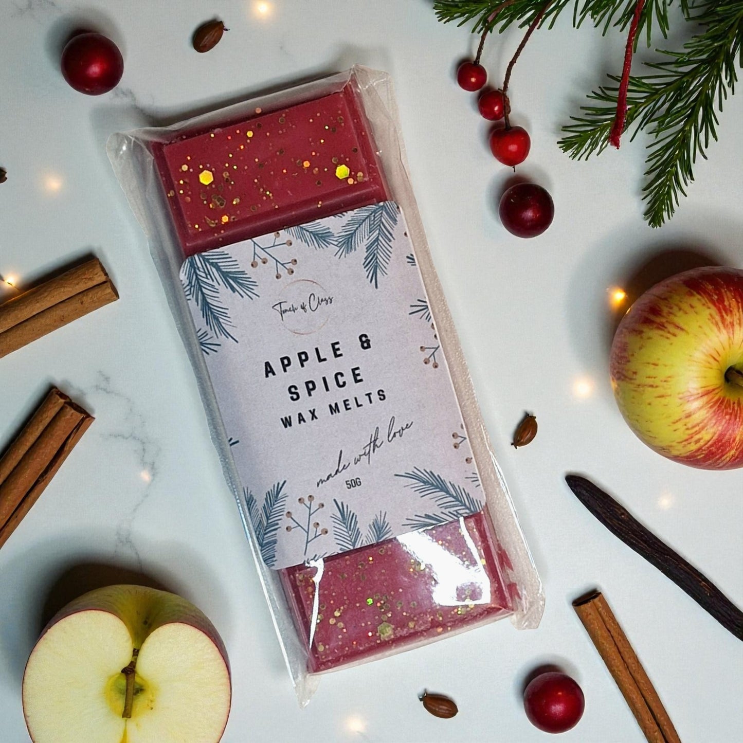 Apple & Spice | Wax Melt | Snap Bar | Christmas Edition