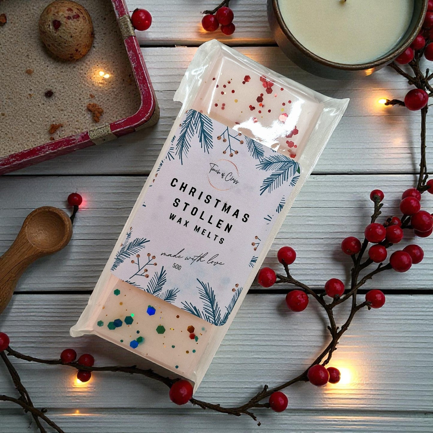 Christmas Stollen | Wax Melt | Snap Bar | Christmas Edition