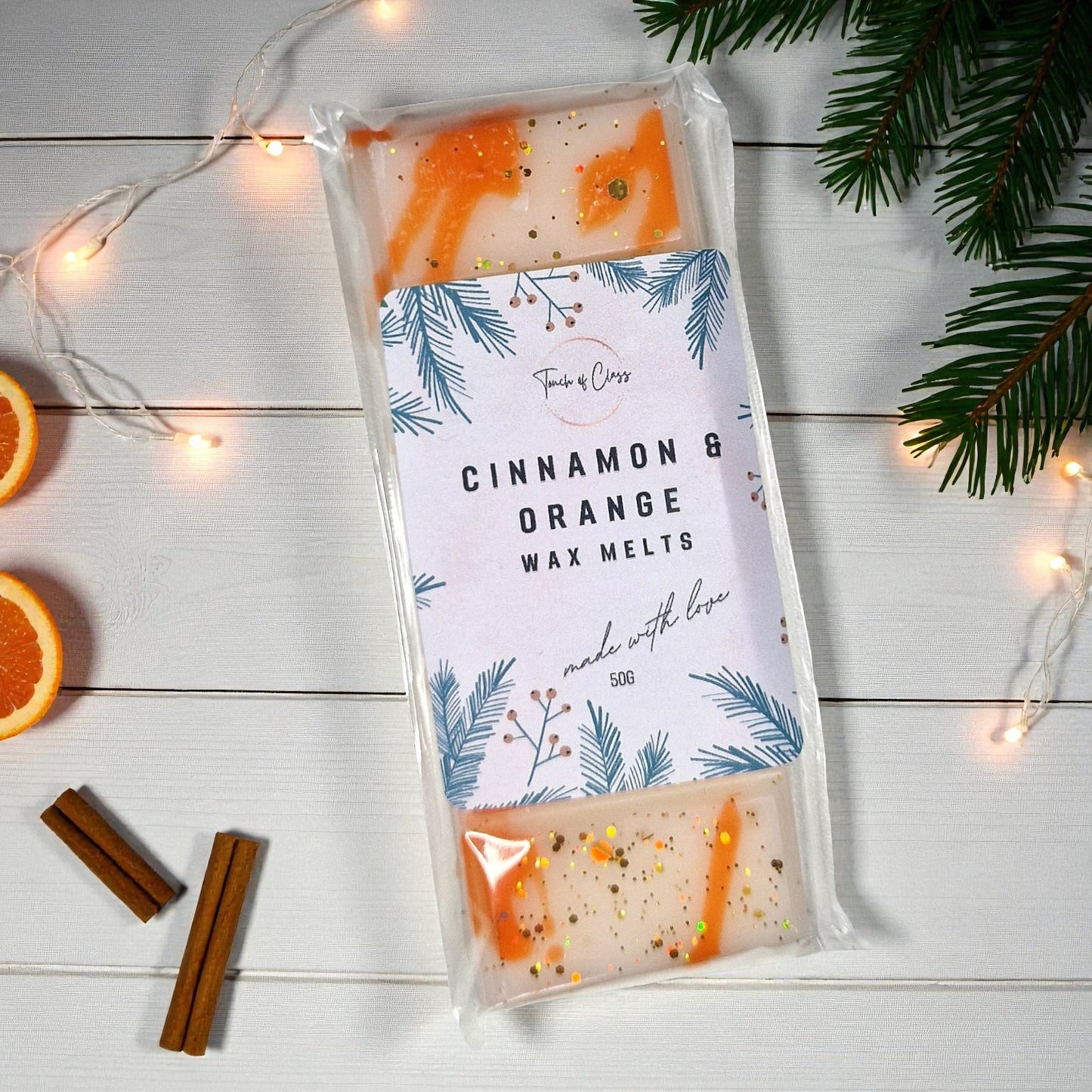 Cinnamon & Orange | Wax Melt | Snap Bar | Christmas Edition