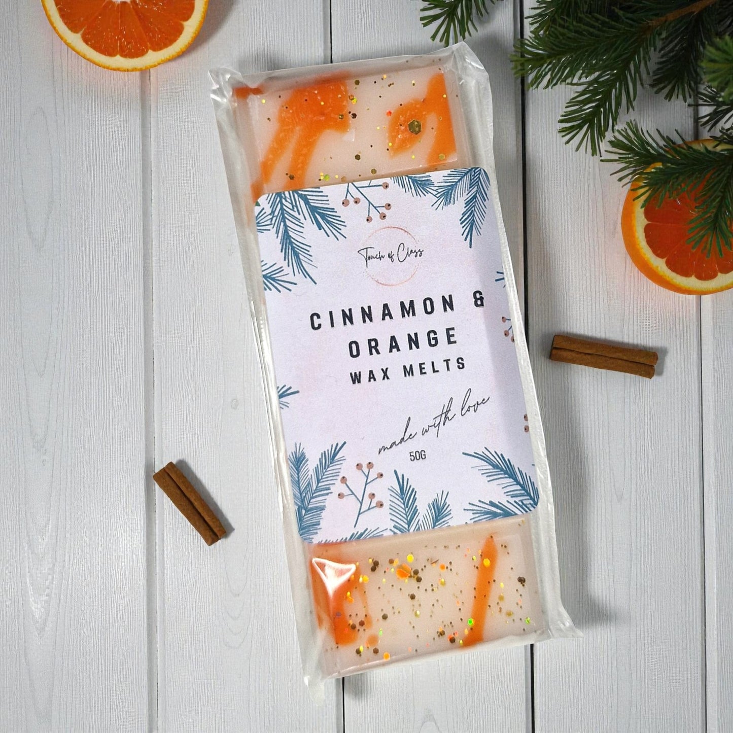 Cinnamon & Orange | Wax Melt | Snap Bar | Christmas Edition