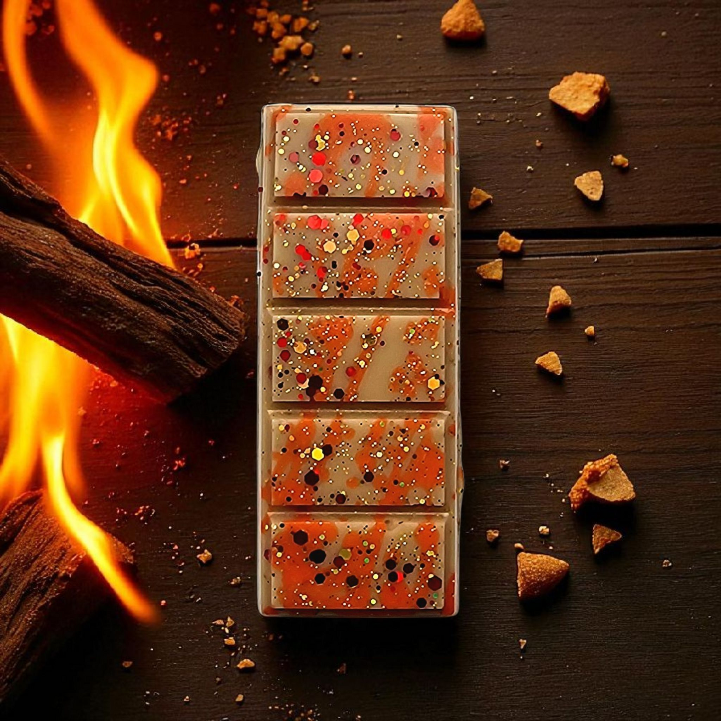 Crackling Log Fire | Wax Melt | Snap Bar