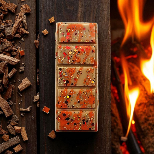 Crackling Log Fire | Wax Melt | Snap Bar
